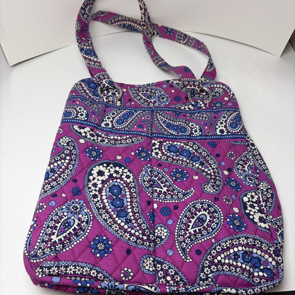 NWOT VERA BRADLEY RETIRED BOYSENBERRY TALL TOTE BAG pink 11” Tall
